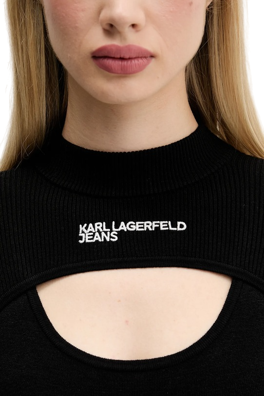 Karl Lagerfeld Jeans abito in maglia con cut out nero A4W13010 999 KARL LAGERFELD 
