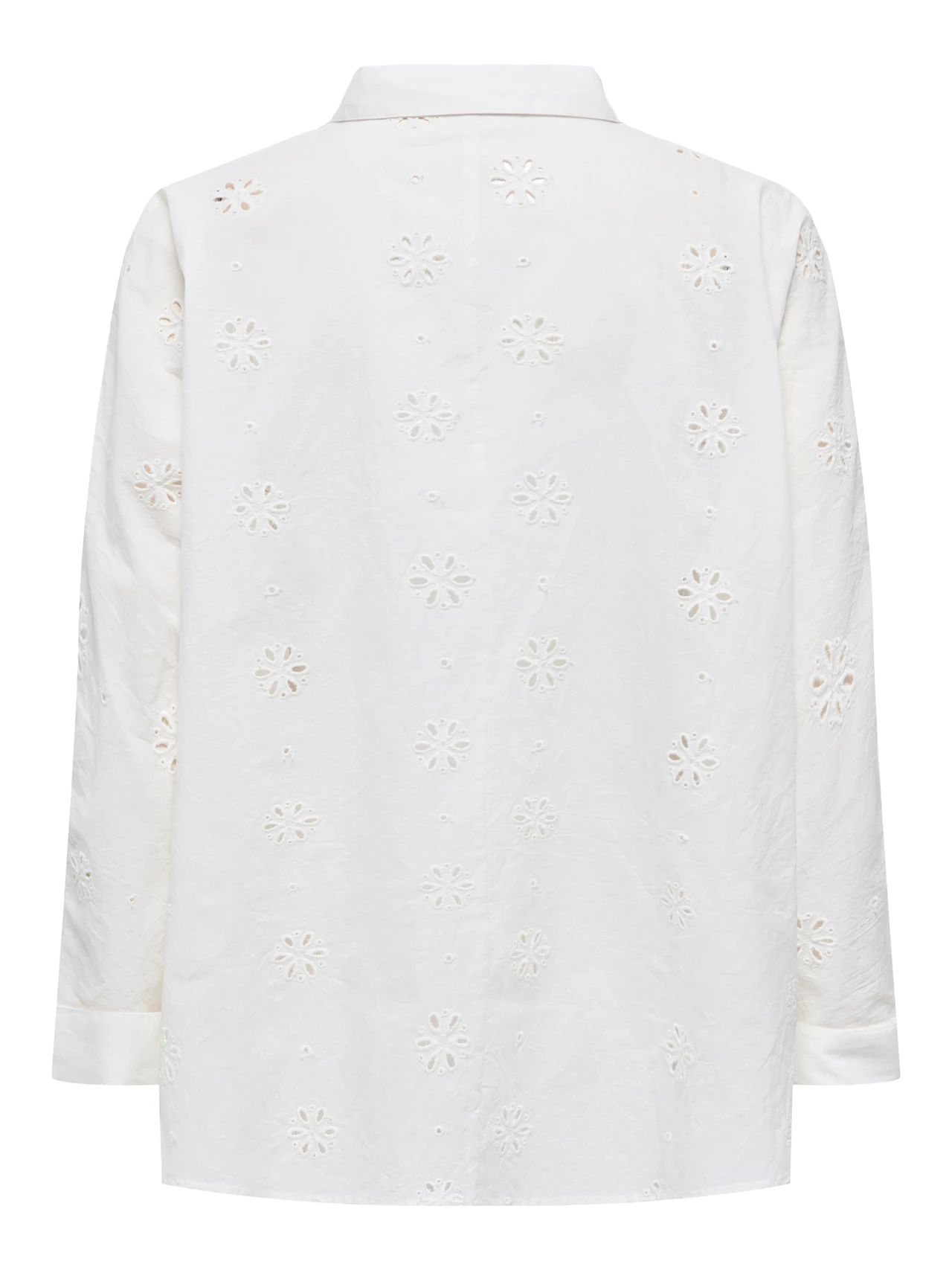 Only camicia in pizzo Sangallo panna 15360467 CLOUD DANCER ONLY 