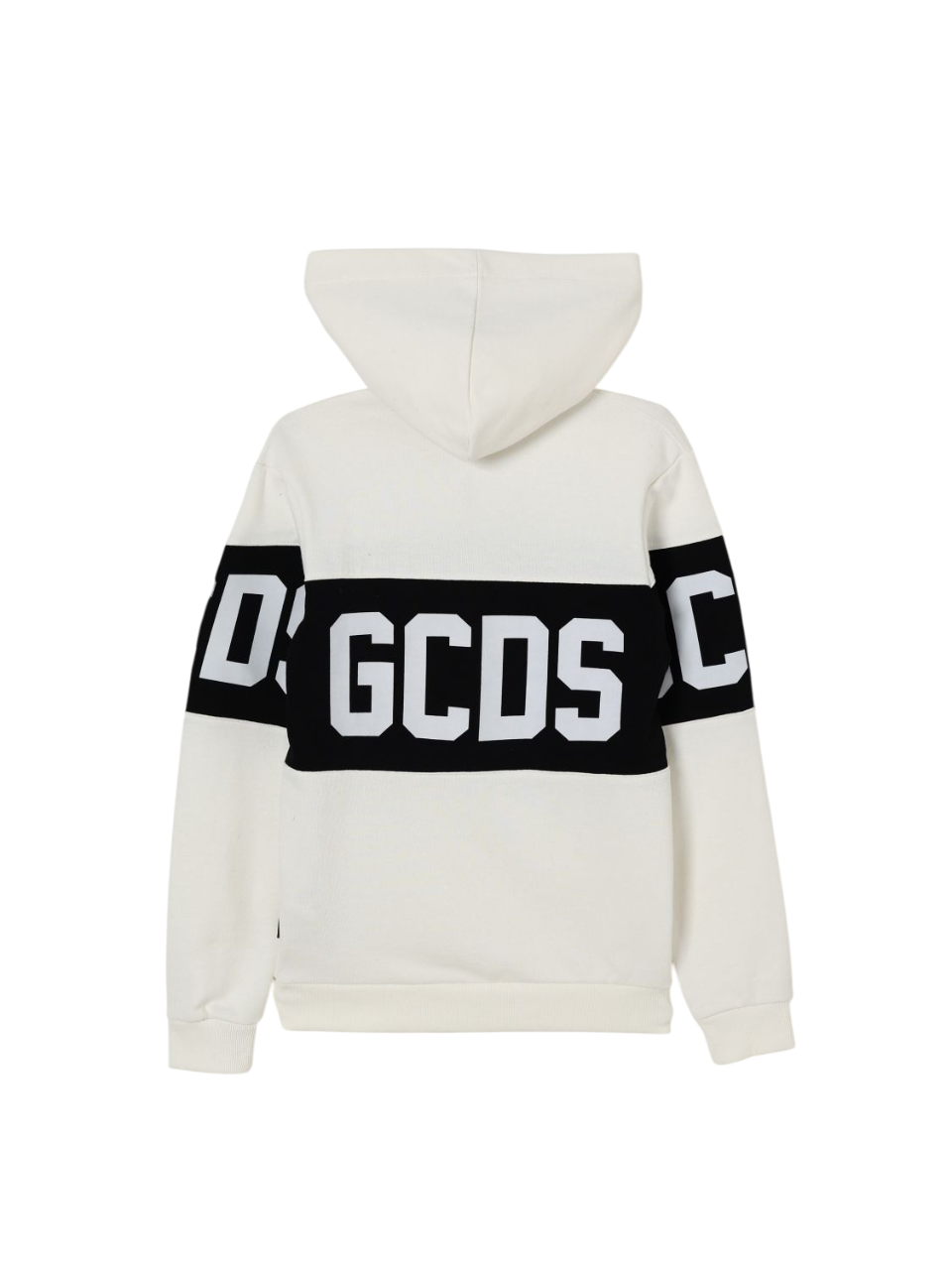 Gcds felpa bambina con cappuccio bianco latte B2JU1926BA2 BONE GCDS 