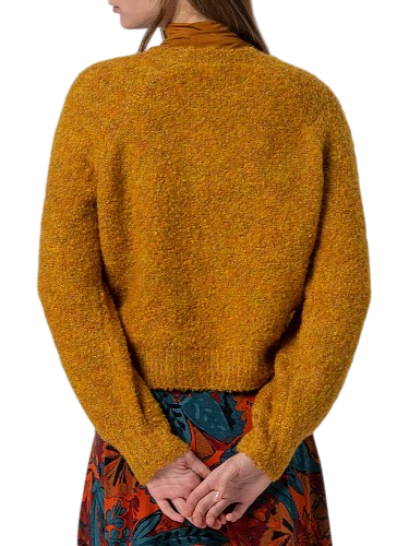 Surkana maglia bouclè misto lana giallo ocra 555ALBO231 11 SURKANA 
