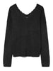 Vero Moda maglia in lurex con scollo a V nero