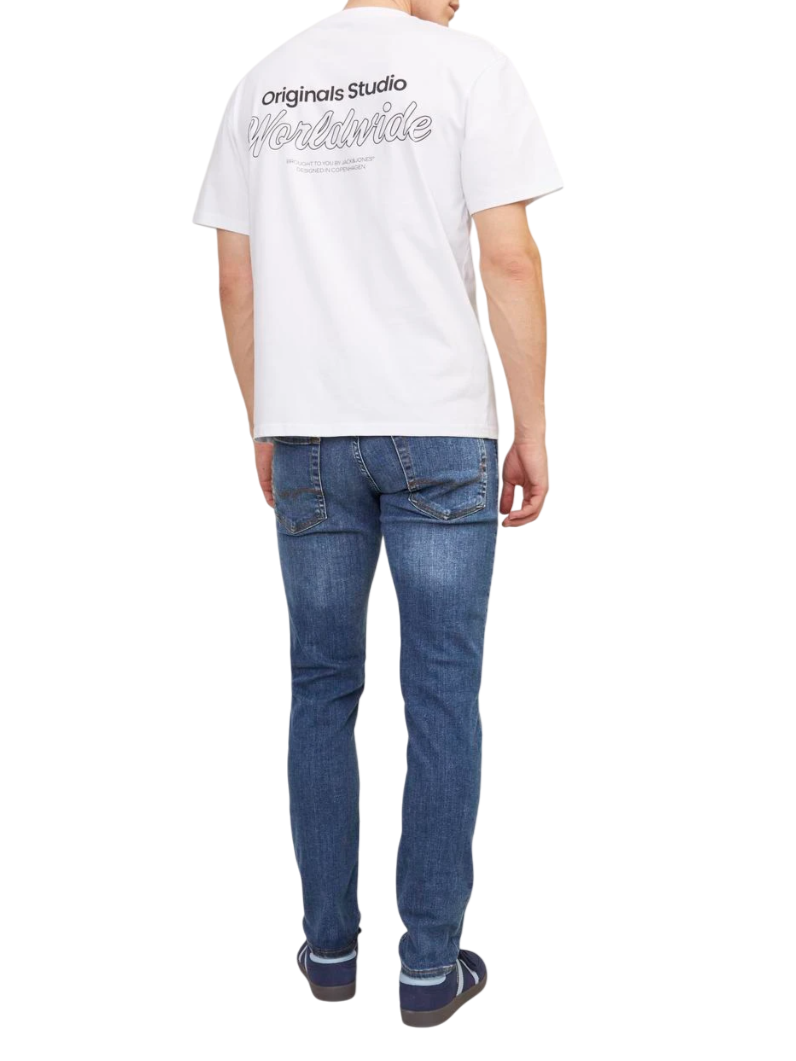 Jack&Jones jeans Glenn skinny lavaggio blu 12152347 CB814 JACK&JONES 