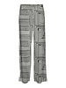 Vero Moda pantaloni in fantasia bianco nero