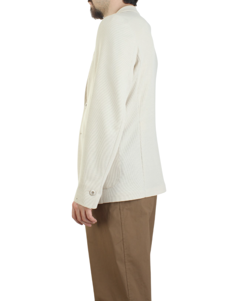 Alta Tensione giacca blazer con trama intecciata beige chiaro 1499S-LUCKY SABBIA ALTA TENSIONE 