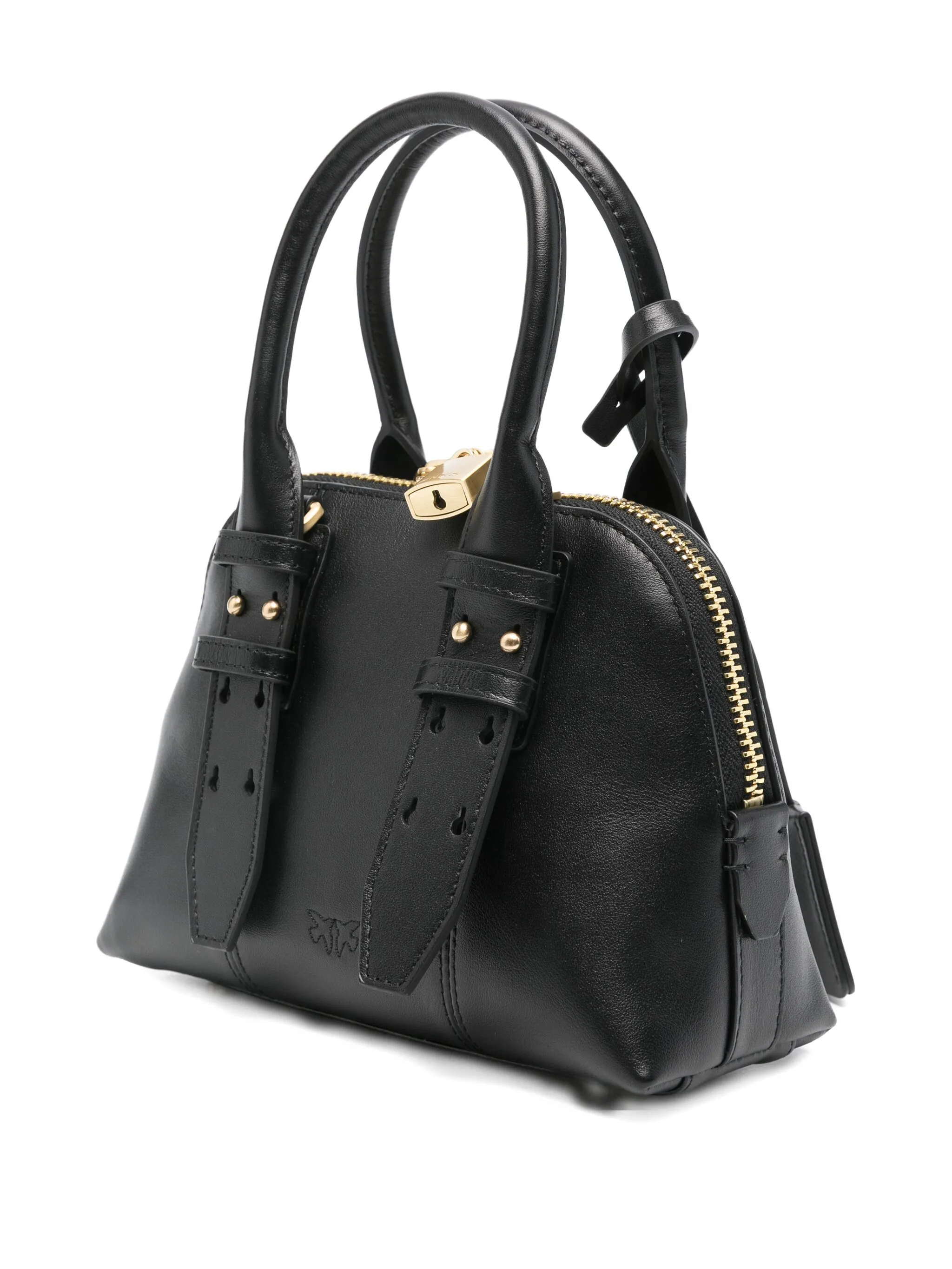 Pinko borsa a mano Bowling in pelle nero 105333-A0QO Z99V PINKO 