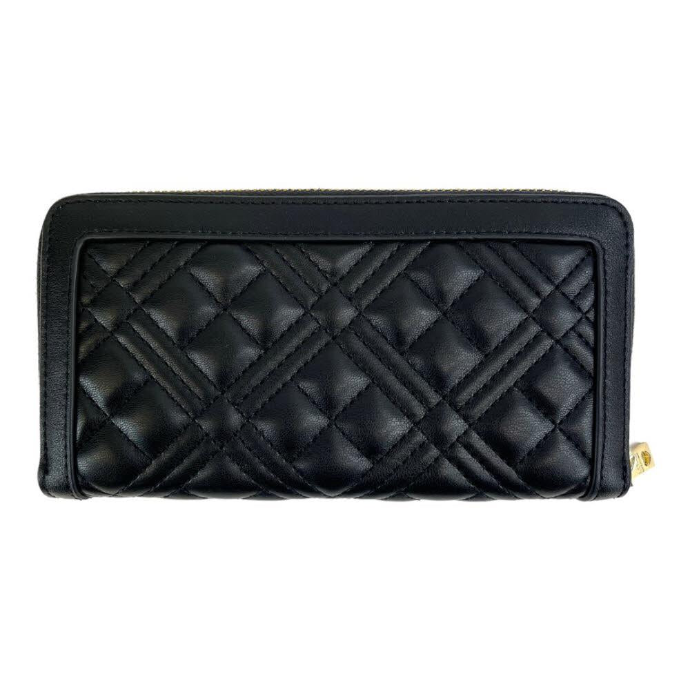 Love Moschino portafogli in ecopelle trapuntata nero oro JC5600PP0N-LA0 000 MOSCHINO LOVE 