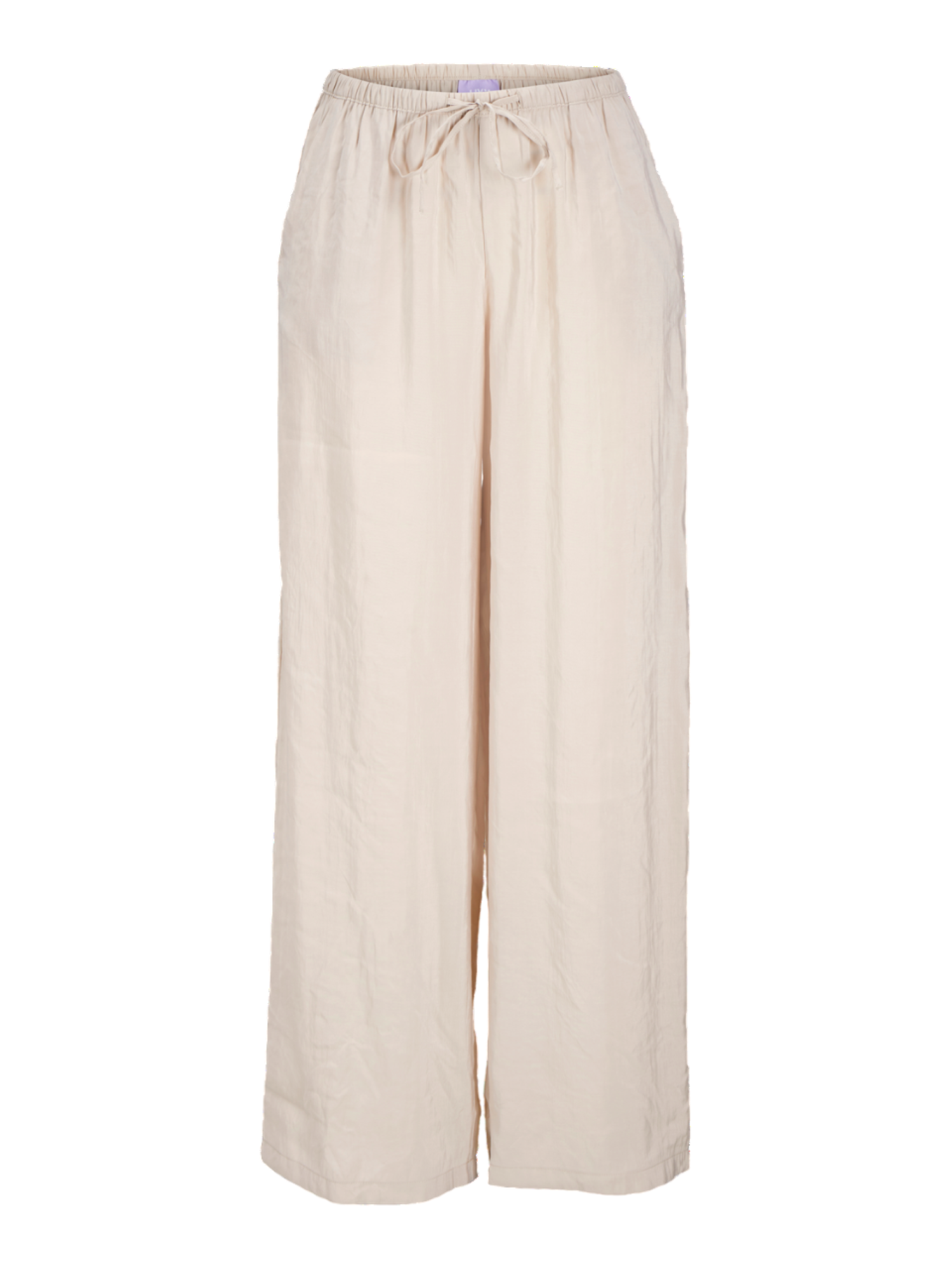 Jjxx pantaloni gamba larga Jfie misto modal beige