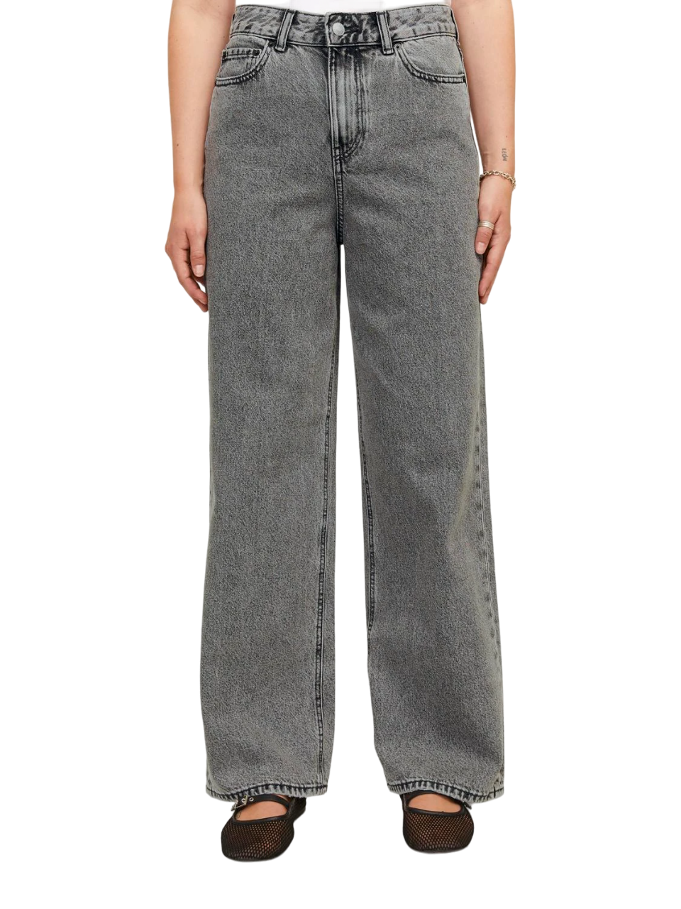 Jjxx jeans gamba larga Tokyo lavaggio grigio 12259239 R6119 JJXX 