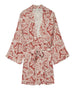 Vero Moda giacca kimono in fantasia panna rosso