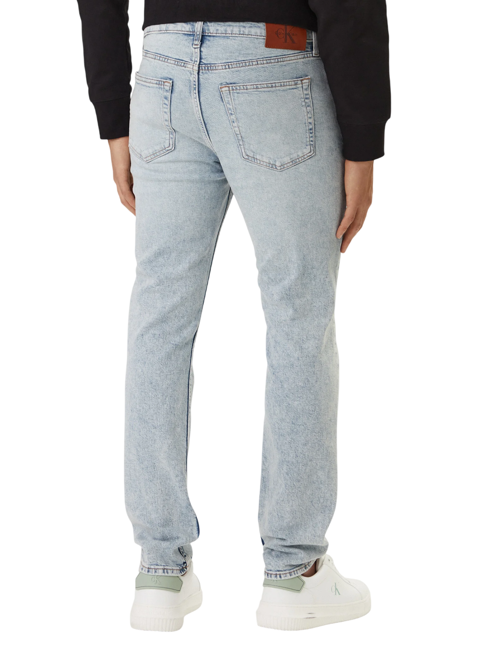 Calvin Klein Jeans jeans uomo slim Taper lavaggio blu LV04RF741G EF8 Calvin Klein Jeans 