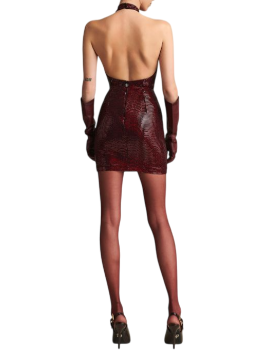 Aniye By abito corto Beth con paillettes bordeaux 181343 02144 ANIYE BY 