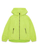Diesel giubbino leggero con cappuccio maxi logo verde acido