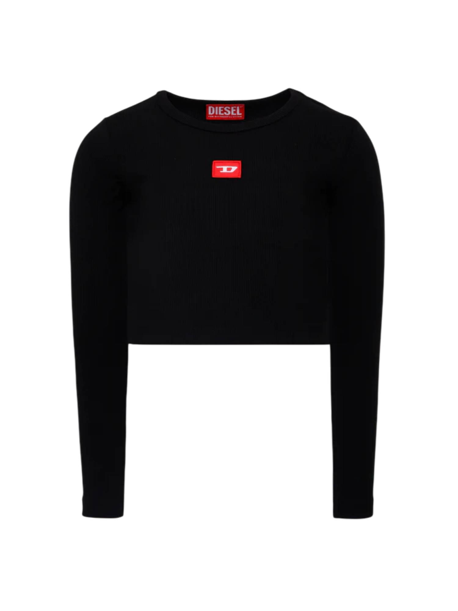 Diesel T-shirt manica lunga a costine nero J02452-KYAZY K900 DIESEL 