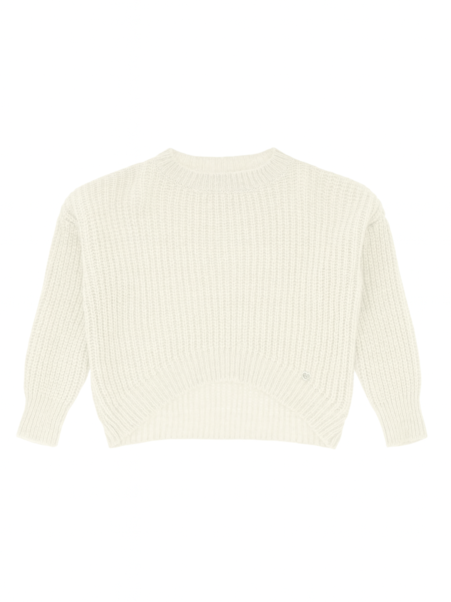 Please maglia bambina misto lana avorio NB46230G78 1134 PLEASE KID 