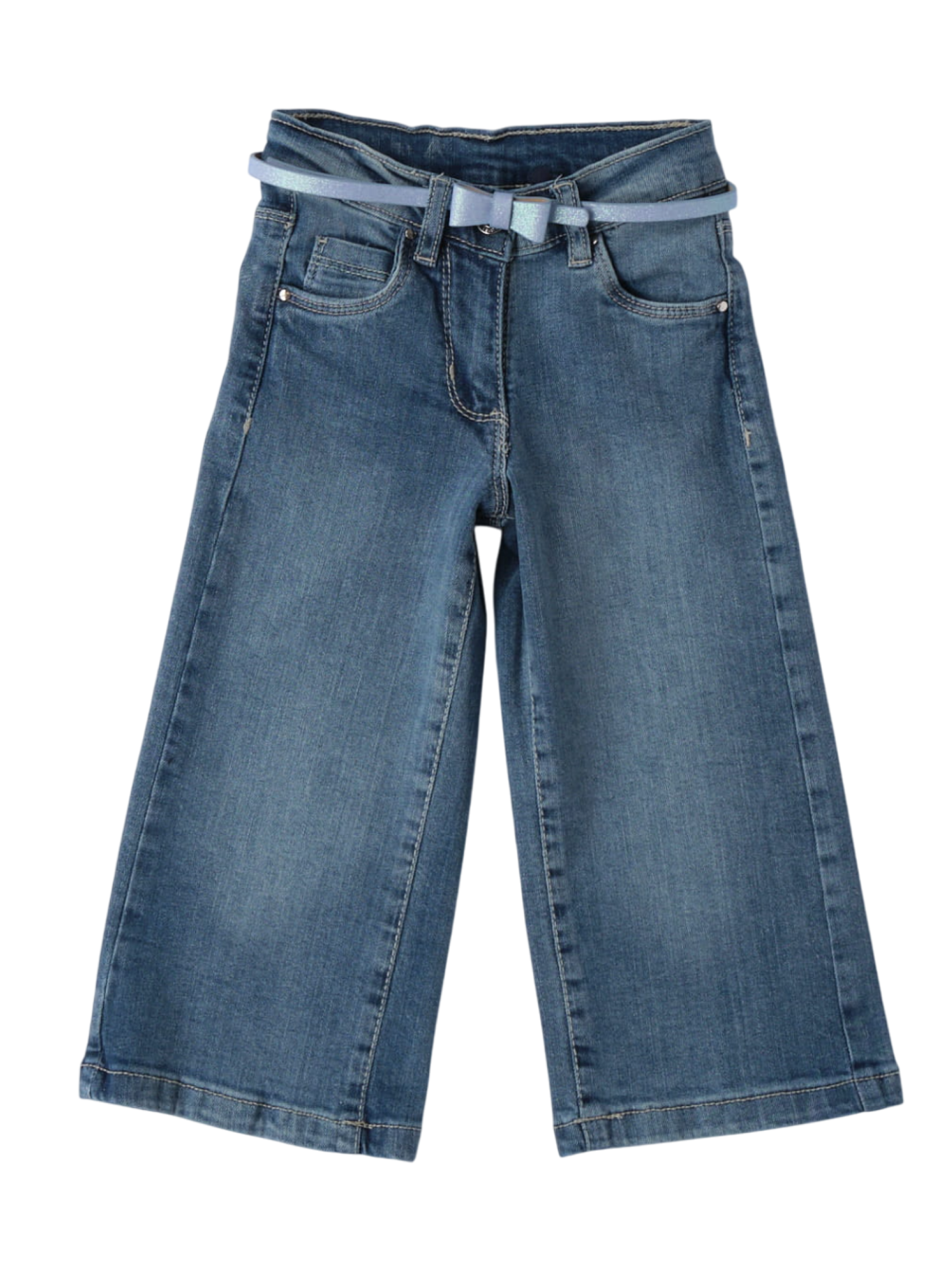 iDo jeans gamba larga con cintina lavaggio blu 4B374 7400 iDO 