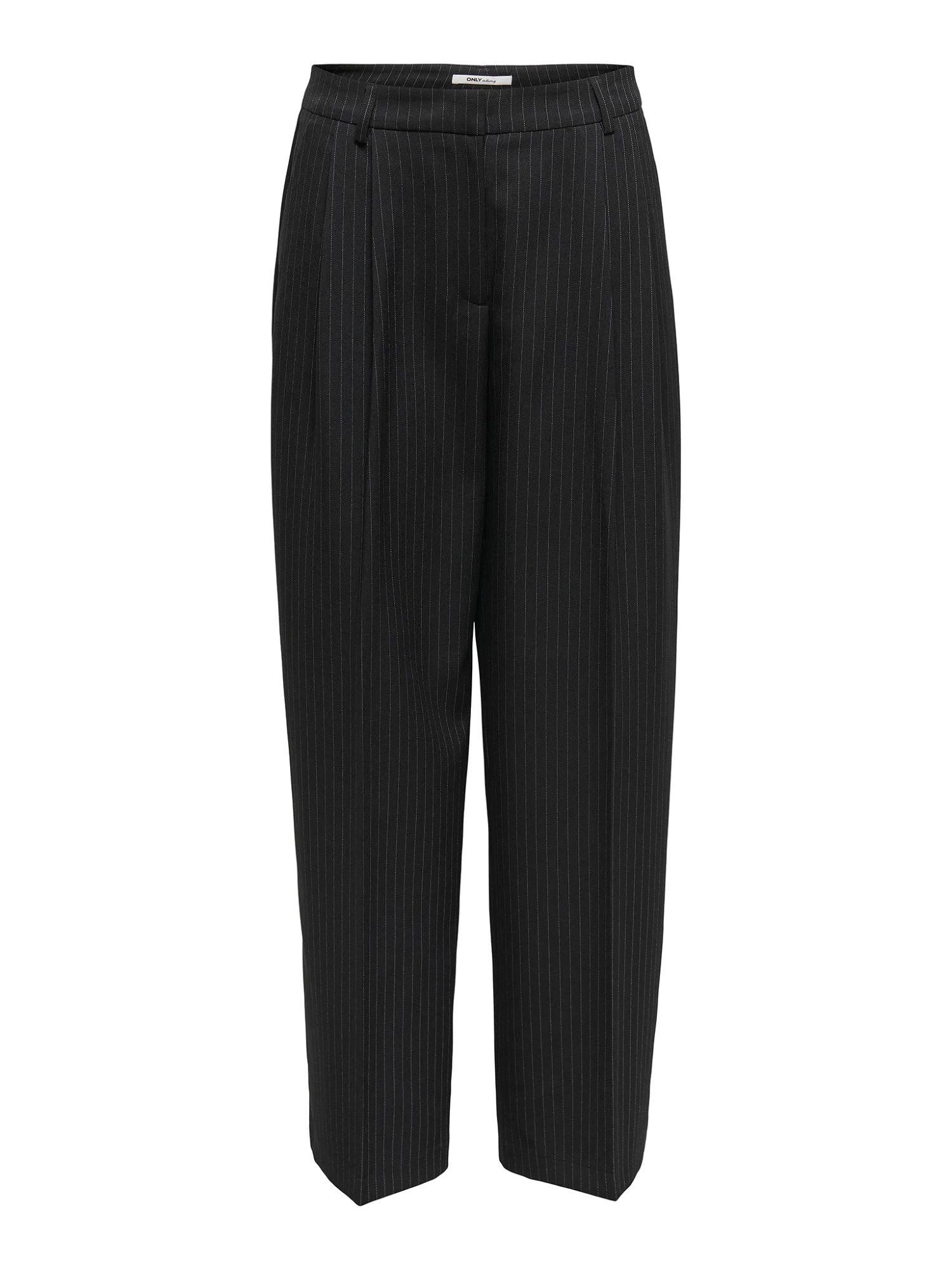 Only pantaloni gessati donna gamba larga nero 15349616 BLACK-CLOUD DANCER P ONLY 