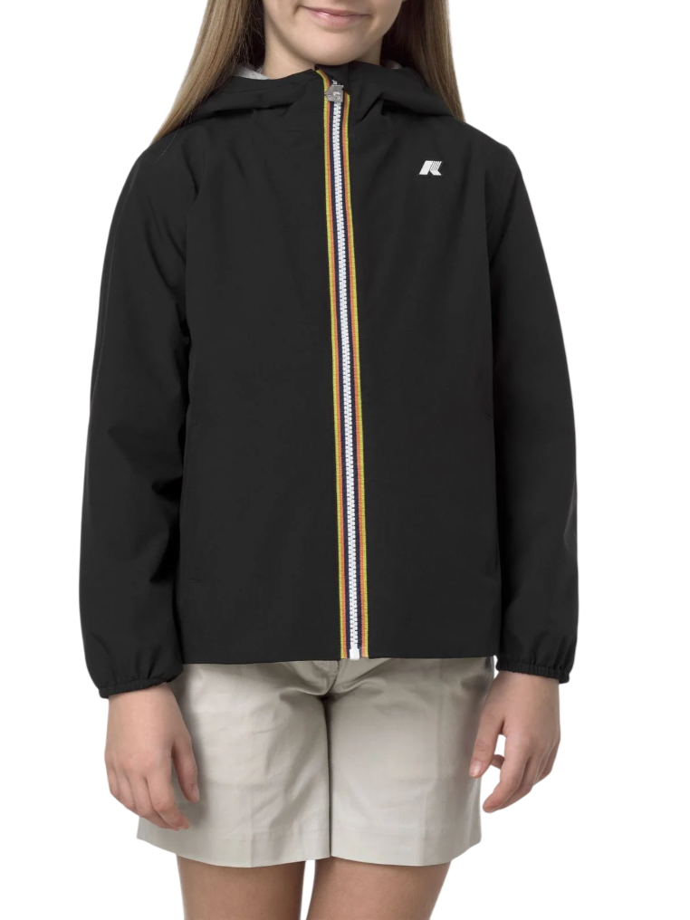 K-Way giubbino leggero antivento Marguerite nero K2148PW USY K-WAY 