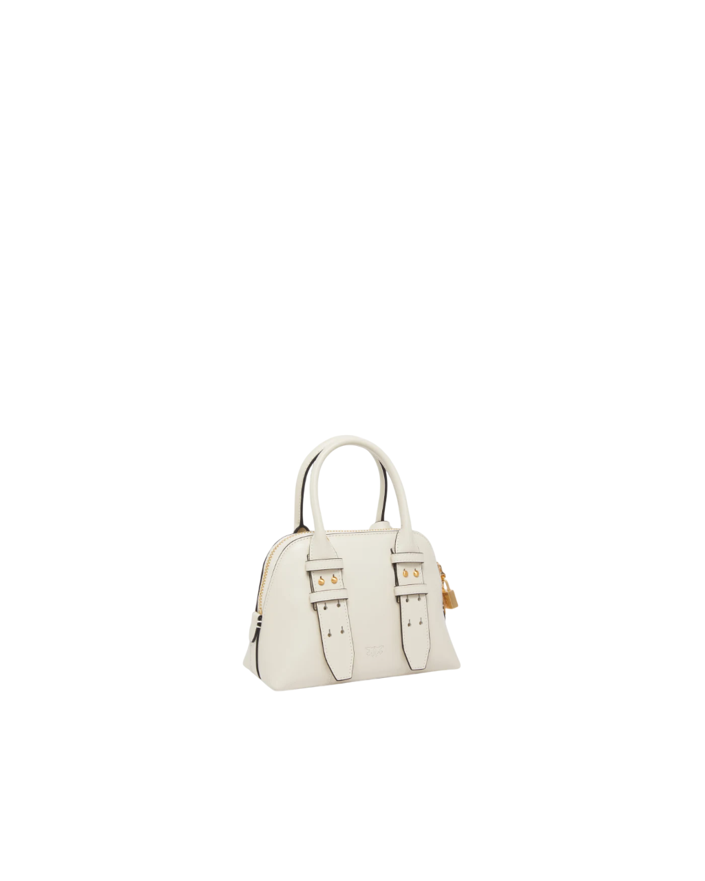 Pinko borsa a mano Bowling in pelle bianco latte 105333-A0QO Z14V PINKO 