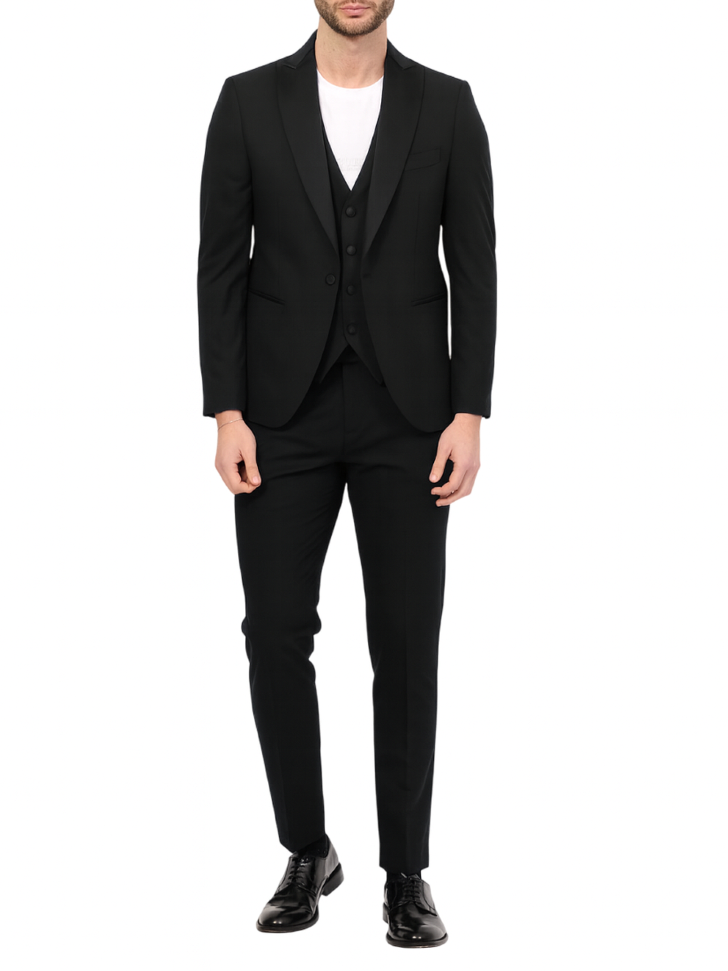 Mulish abito uomo Texas con gilet nero TEXASRASO-AB213 3P NERO MULISH 