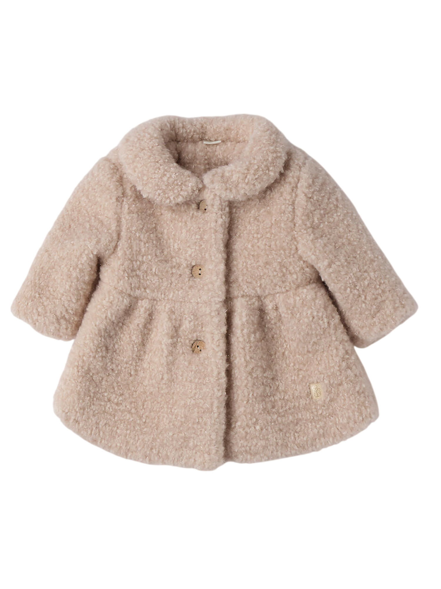 iDo cappotto neonata in tessuto sherpa beige 4F134 0164 iDO 