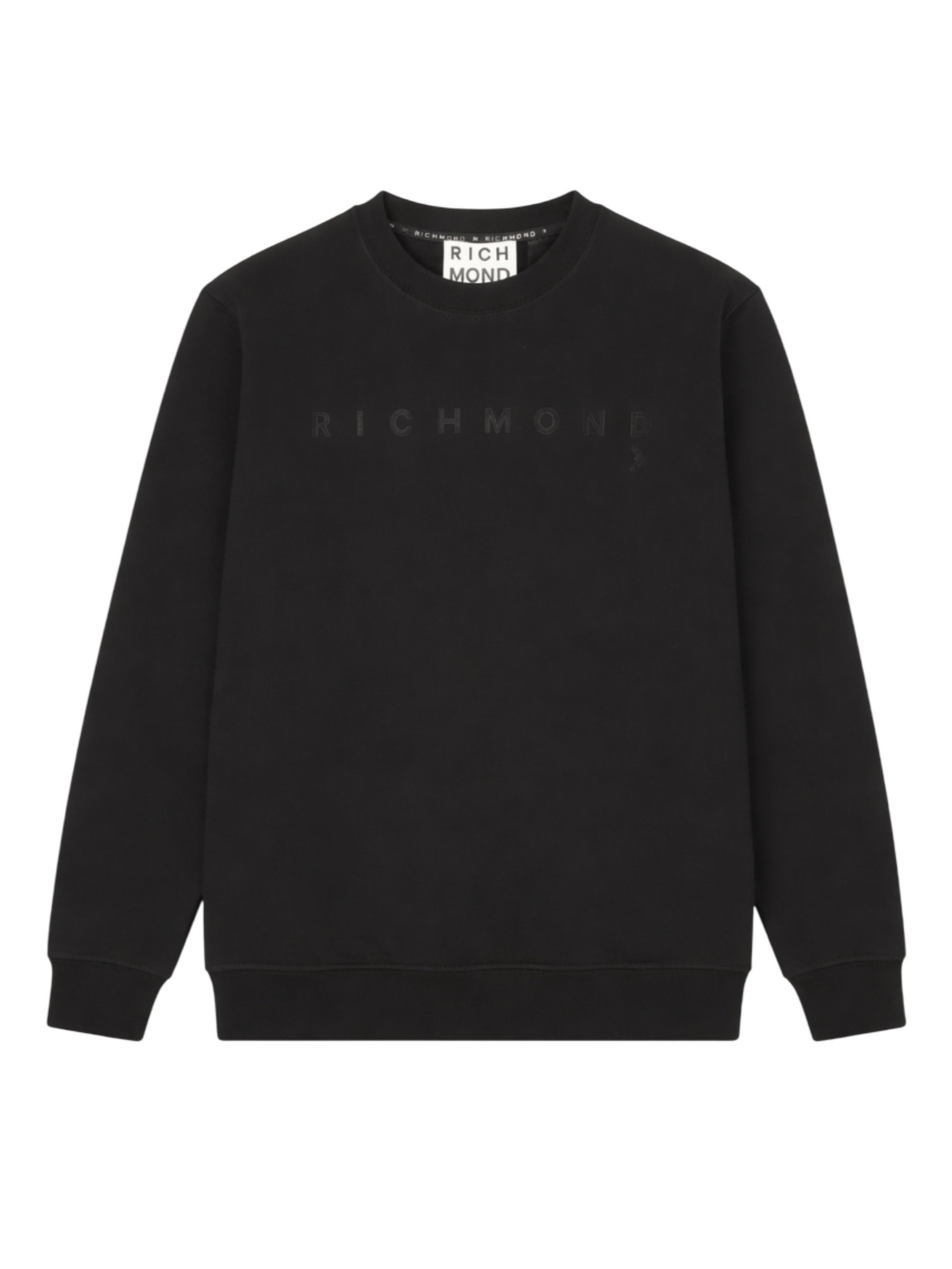 John Richmond felpa uomo con logo Sejam nero UMP26004FE BLACK John RICHMOND 
