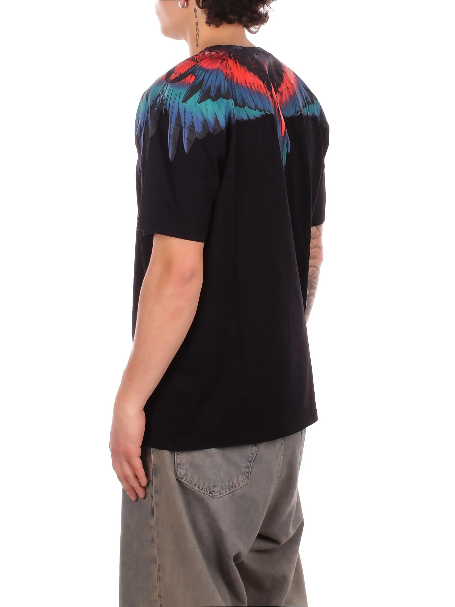County of Milan T-shirt uomo maniche corte stampa iconica nero CMMATH029 110 COUNTY OF MILAN 
