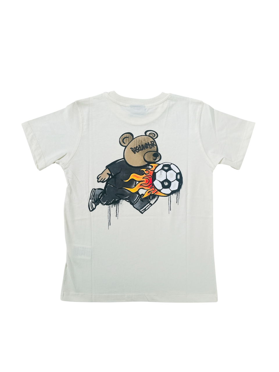 Disclaimer T-shirt manica corta bambino bianco latte 58674 LATTE DISCLAIMER 