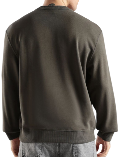 Calvin Klein Jeans felpa uomo con logo verde militare LV04RD242G PAR Calvin Klein Jeans 