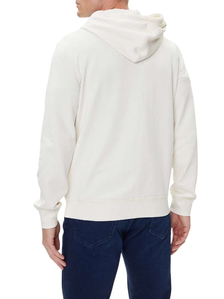 Tommy Hilfiger felpa uomo con zip e cappuccio panna MW0MW39691 Z00 Tommy Hilfiger 