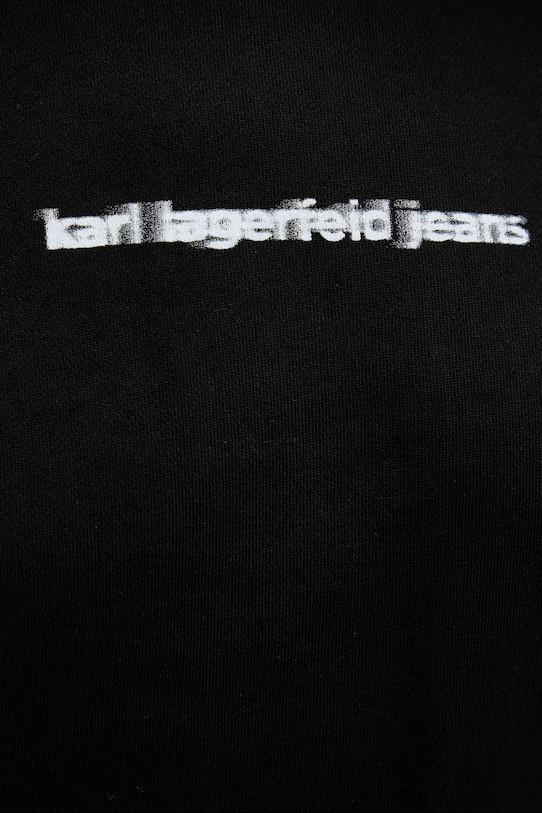 Karl Lagerfeld Jeans felpa con cappuccio stampa logo nero A3W20038 999 KARL LAGERFELD 