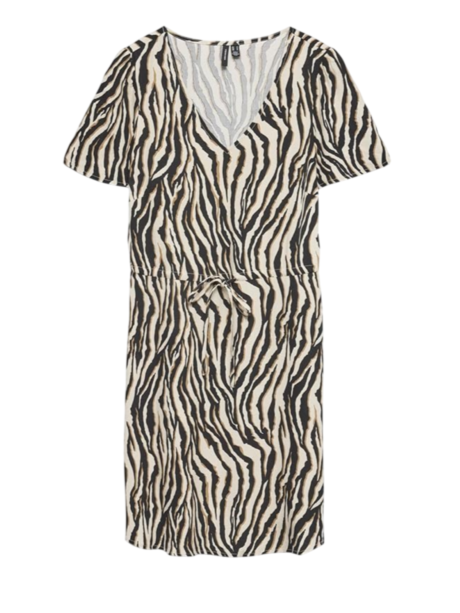 Vero Moda abito corto in viscosa stampa animalier beige nero 10307990 OATMEAL DOLLY VERO MODA 