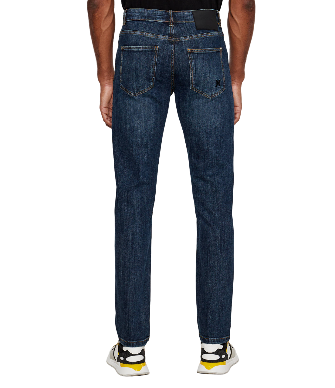 John Richmond jeans Zoglami slim fit in denim stretch lavaggio blu scuro UMA24077JE DENIM BLUE DARK John RICHMOND 