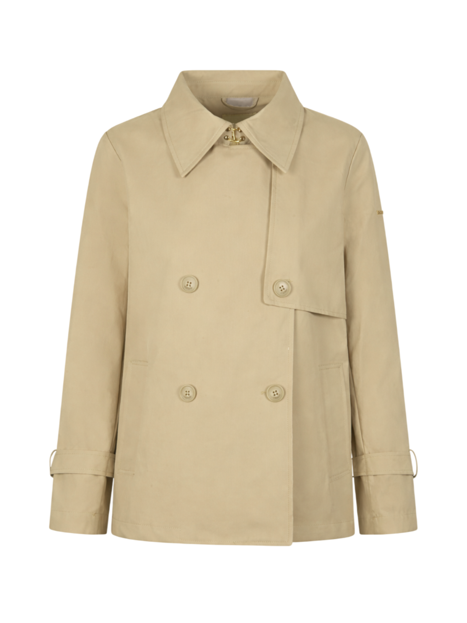 Yes Zee trench doppiopetto corto donna cammello J406-KR00 0203 YES-ZEE 