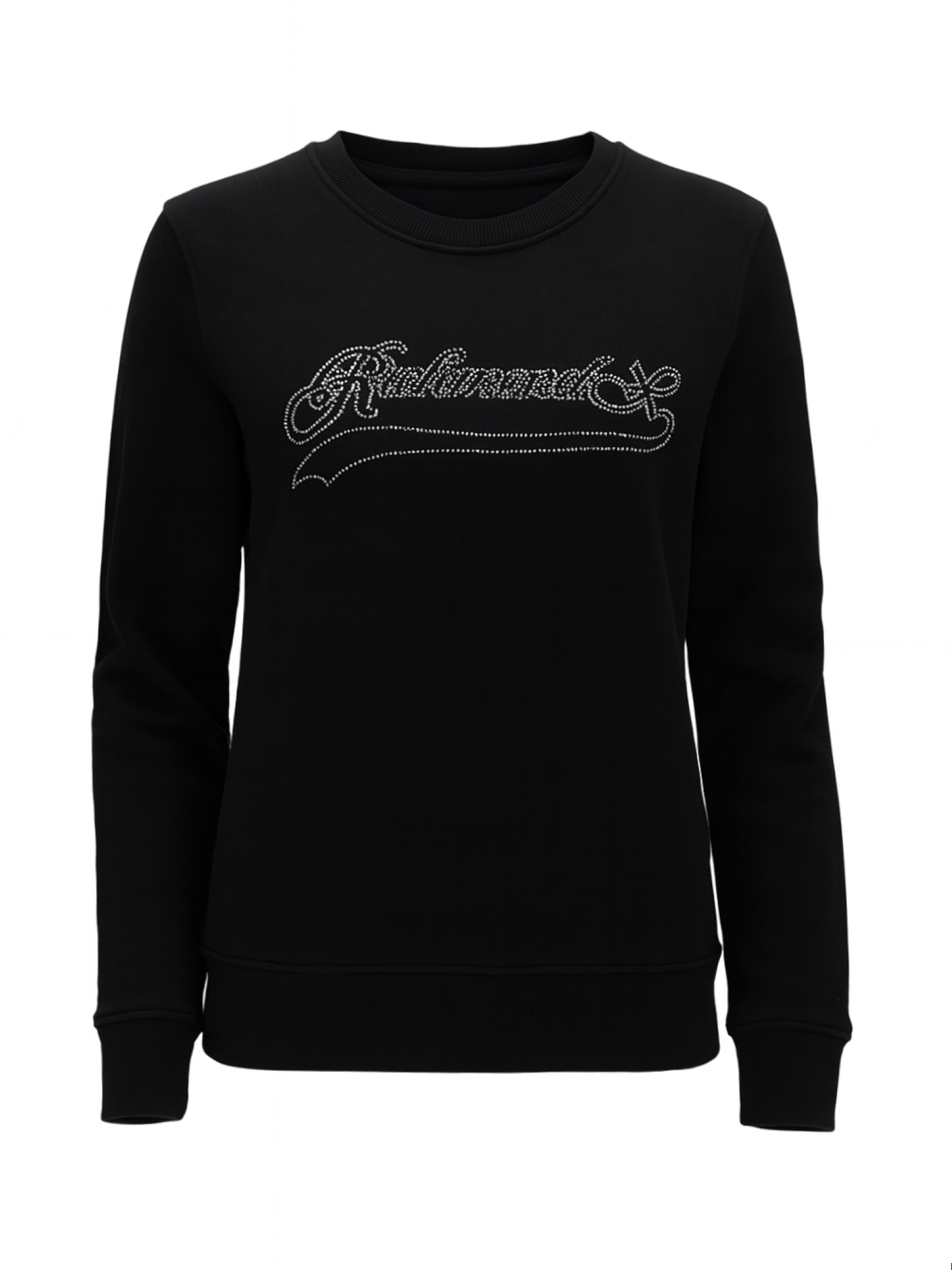 John Richmond felpa donna Atasin con logo strass nero UWA25281FE BLACK John RICHMOND 