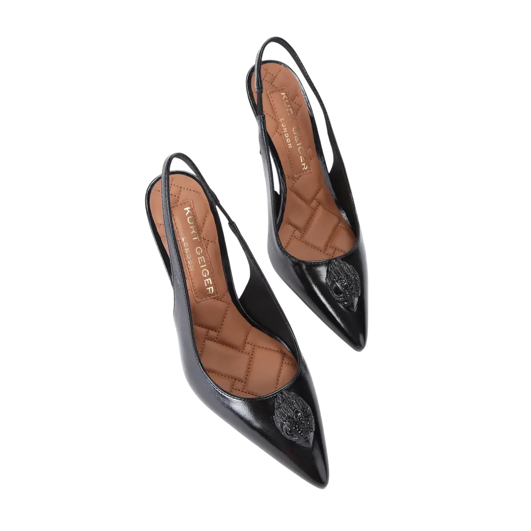 Kurt Geiger decollete slingback in pelle nero 2029100309 BLACK KURT GEIGER 