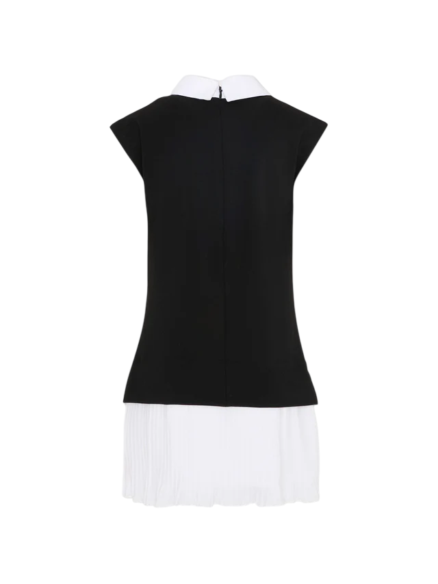 Karl Lagerfeld abito bambina con cravatta nero bianco Z31151 NERO BIANCO KARL LAGERFELD KIDS 