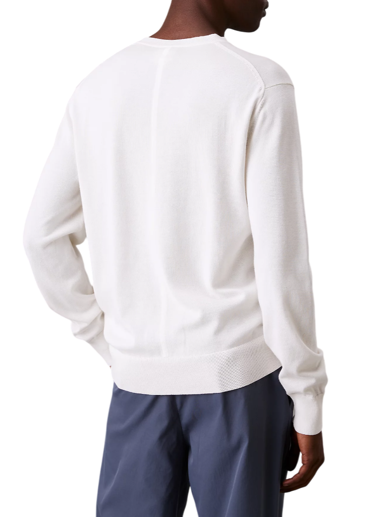 Calvin Klein maglia girocollo in cotone con logo panna LV040BM343 YAS Calvin Klein 