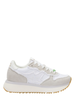 Sun68 sneakers Big Stargirl in suede e tessuto bianco
