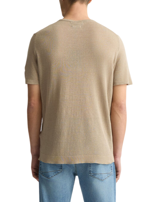 Liu Jo maglia maniche corte in misto lino marrone QA5034MA72P 60205 LIU JO 