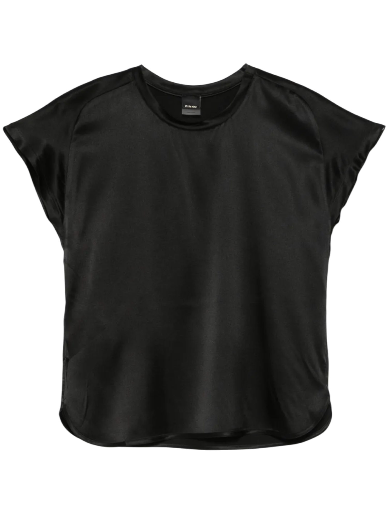 Pinko blusa Farida manica corta in seta nero