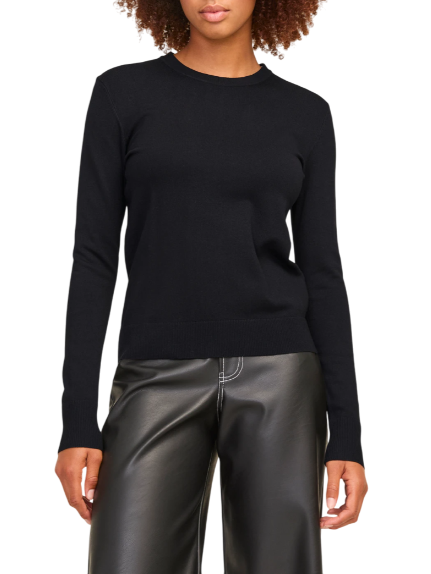 Jjxx maglia girocollo donna Cara nero 12255368 BLACK-FOG JJXX 