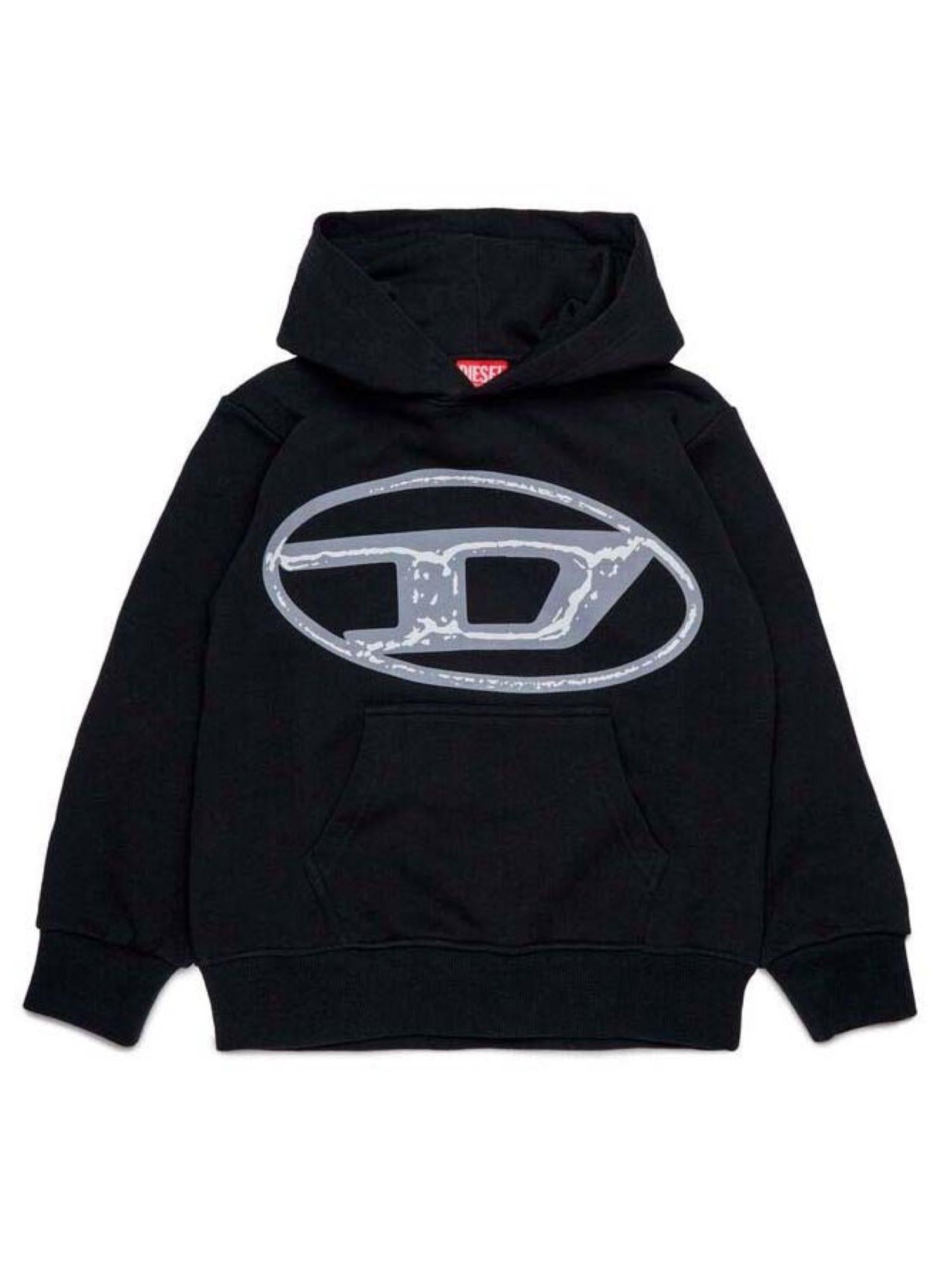 Diesel felpa con cappuccio Sbonniehood nero J02487-KYAQK K900 DIESEL 