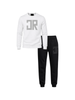 John Richmond completo bambino felpa e pantaloni bianco nero