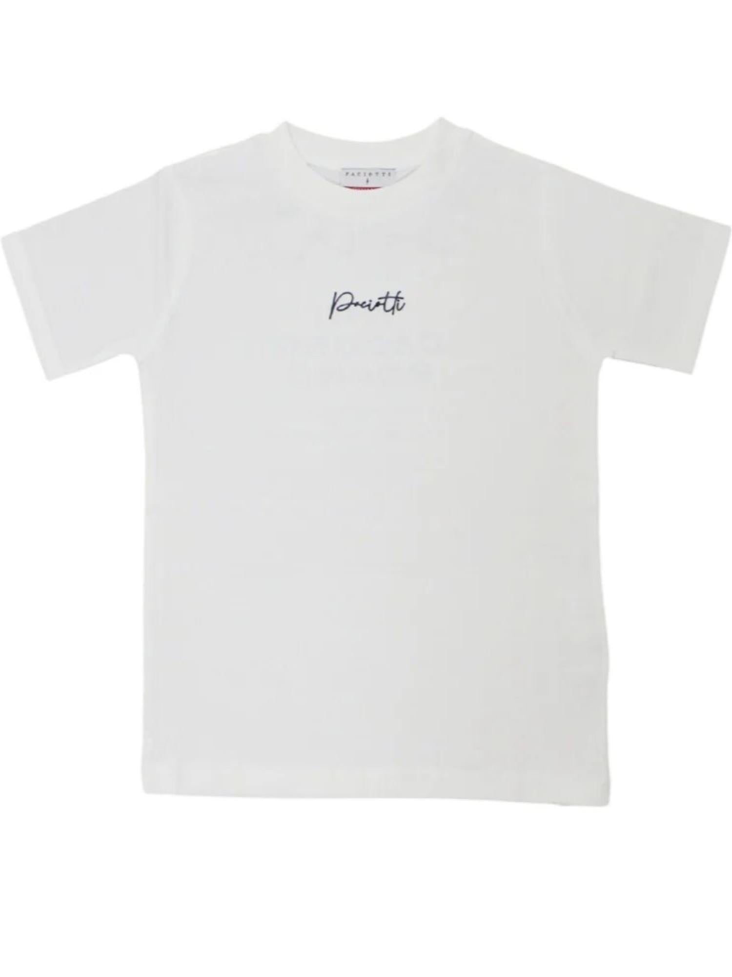Cesare Paciotti T-shirt maniche corte con stampa logo bianco TSP5113J BIANCO Cesare Paciotti 