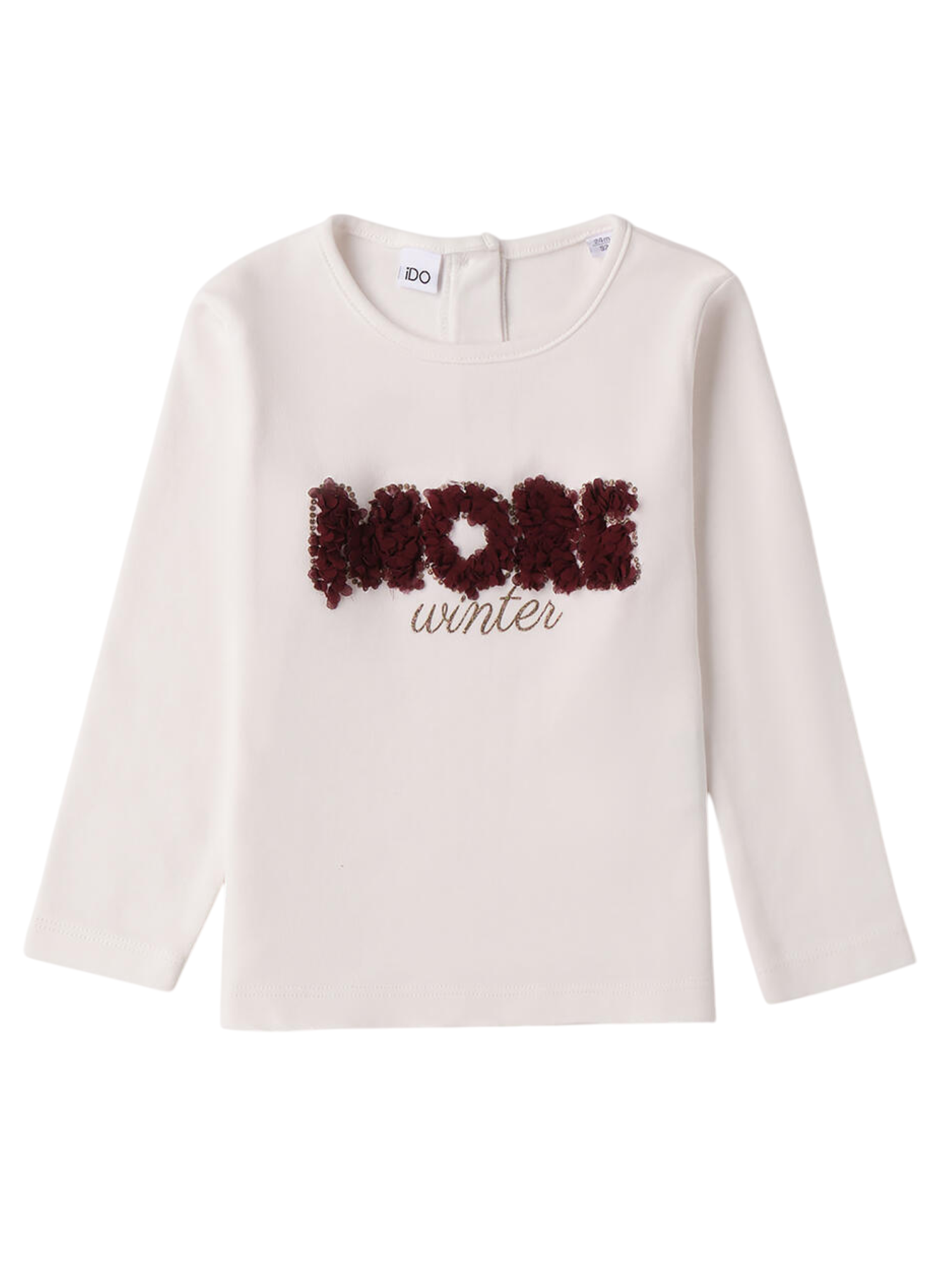 iDo T-shirt bambina manica lunga bianco 4F735 0112 iDO 