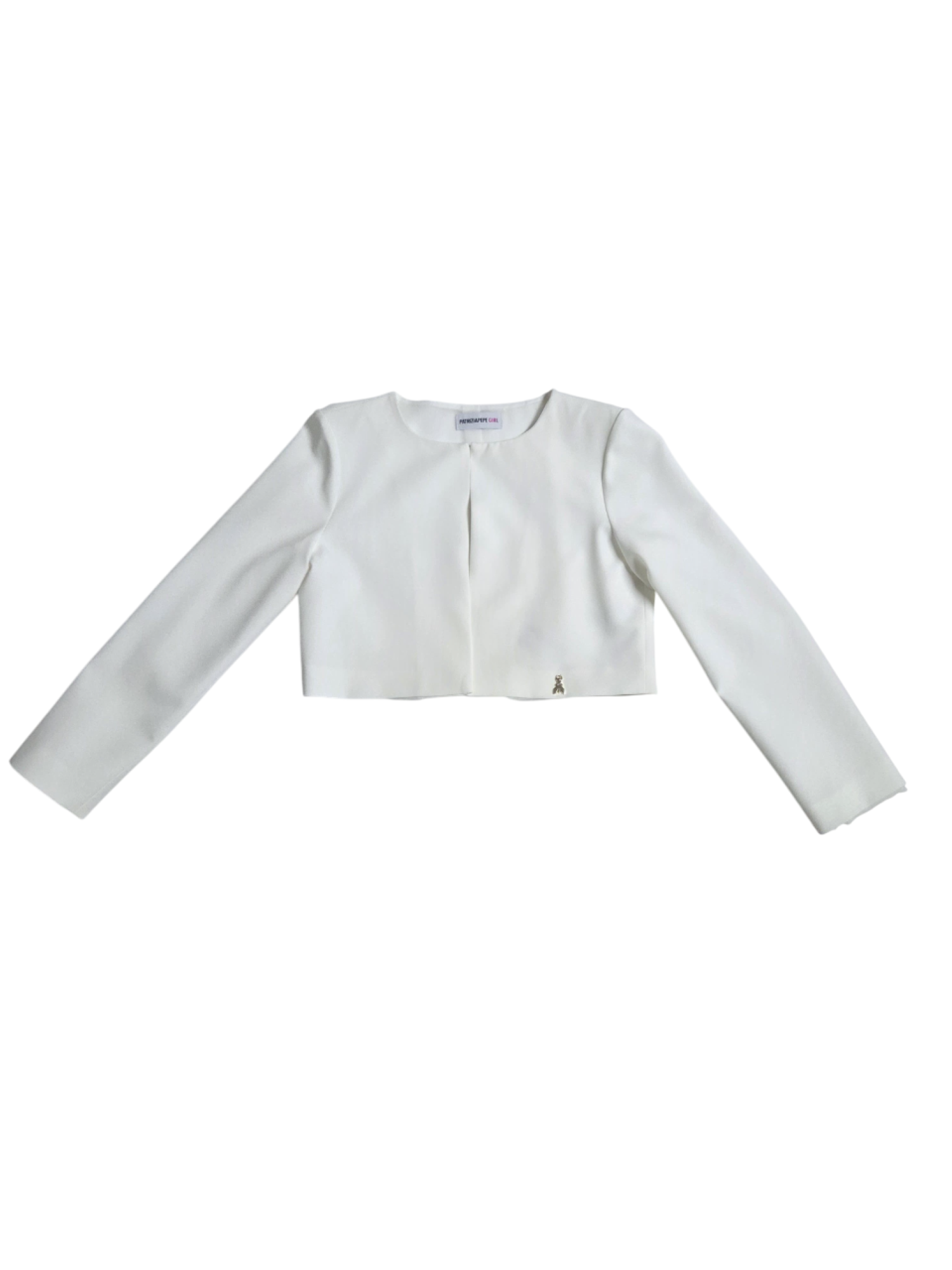 Patrizia Pepe giacca corta in tessuto crepe bianco 7S0275-A555 W146 PATRIZIA PEPE 