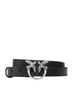 Pinko cintura Love Berry h2 in pelle nero argento