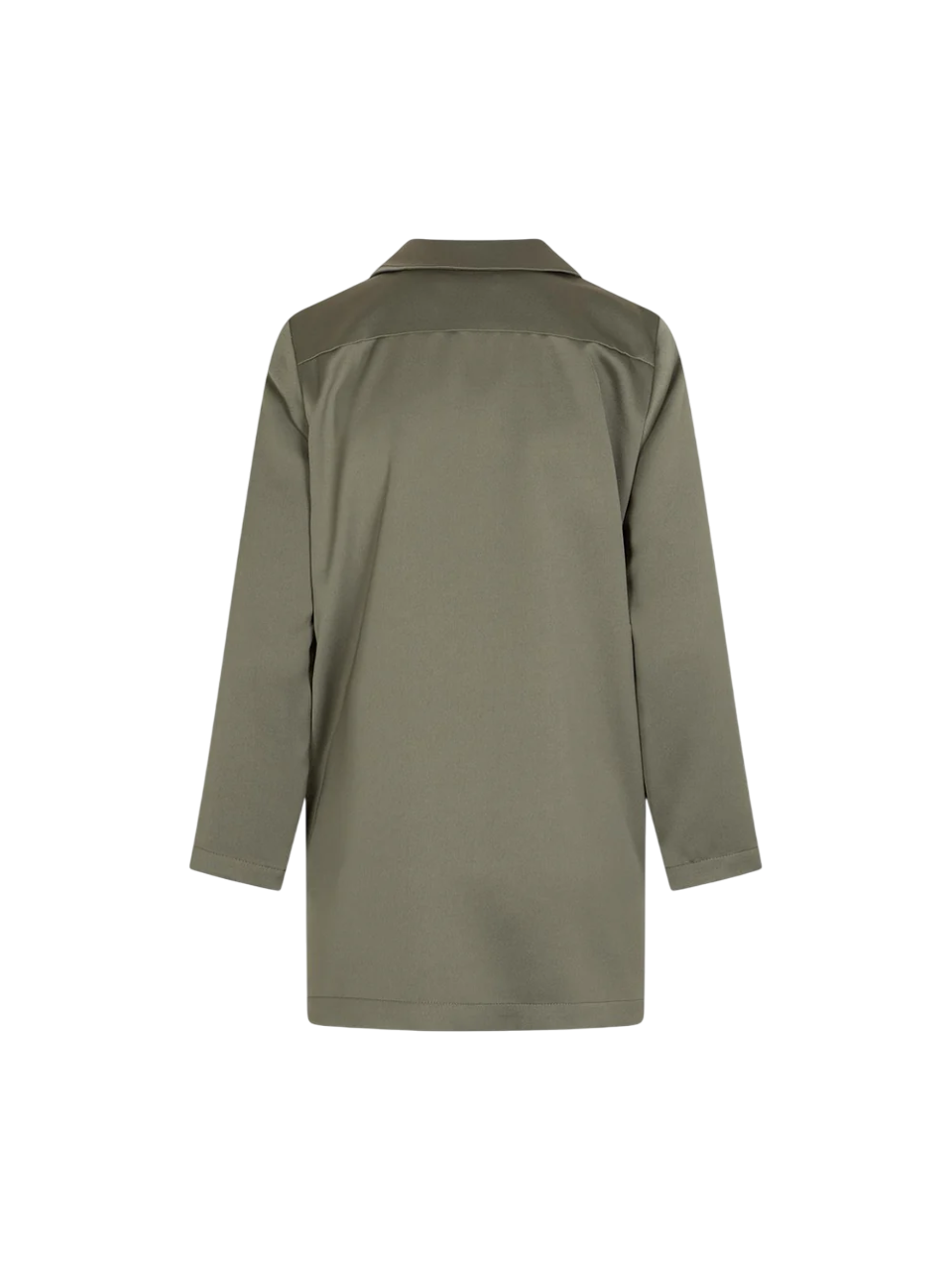 Lola by Sandro Ferrone giacca blazer in enver satin verde militare