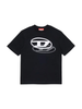 Diesel T-shirt bambino manica corta con logo nero