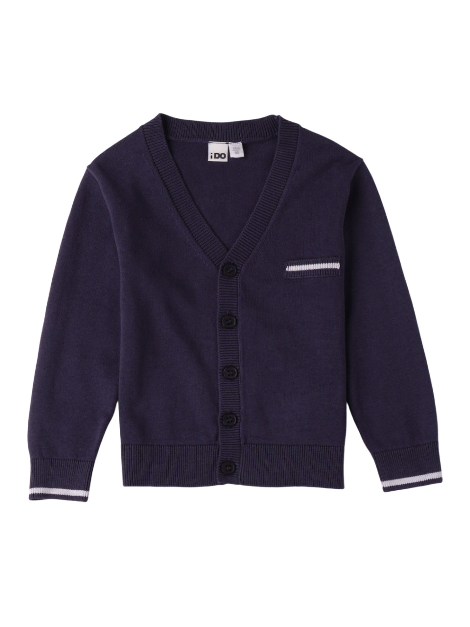 iDo cardigan in maglia scollo a V blu 4B221 3854 iDO 